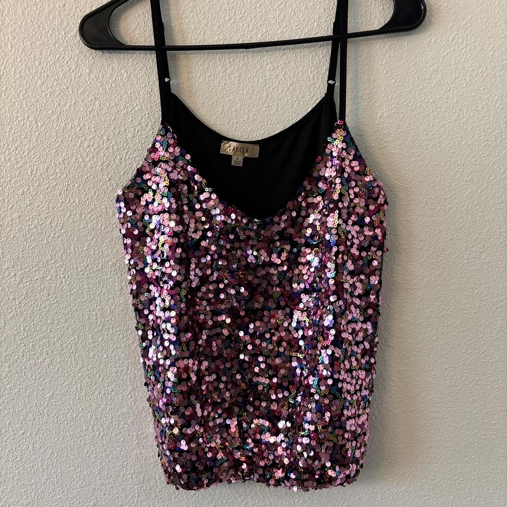 Lavish sequin tank top